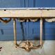 Console XVIII wooden gold louis xvi white marble flower falls