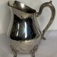 Old American silver metal water pitcher early twentieth century
