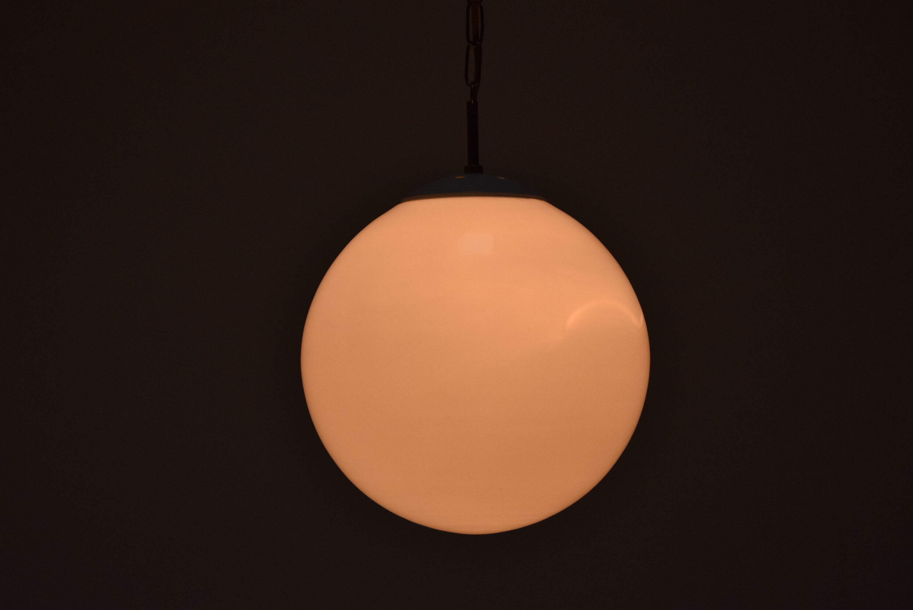 Suspension en verre du milieu du siècle années 1970