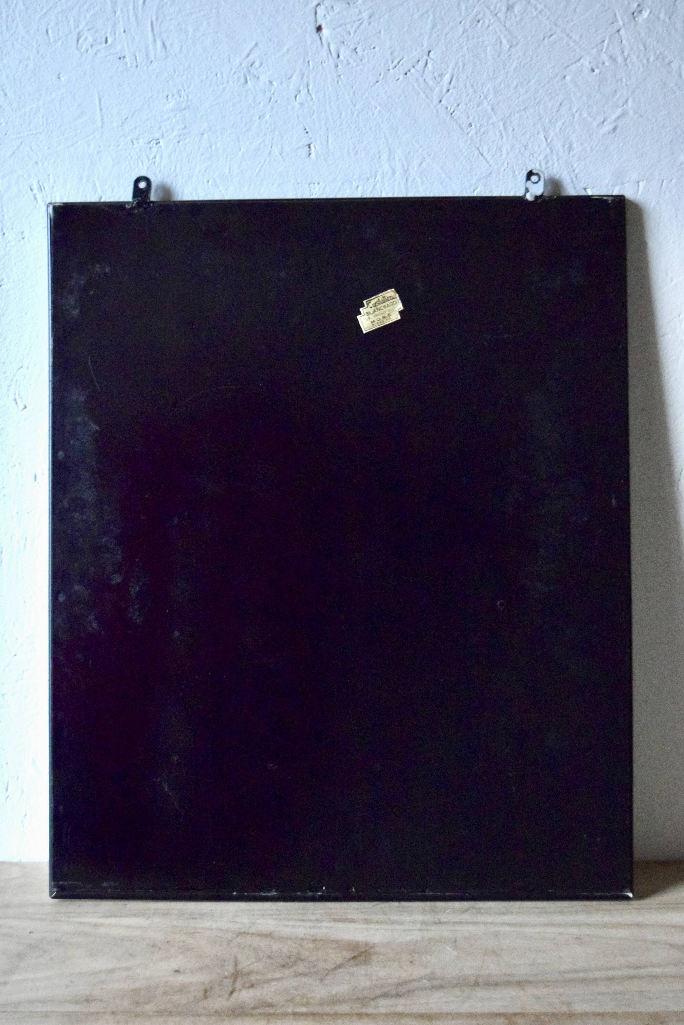 Vintage ceramic wall mirror