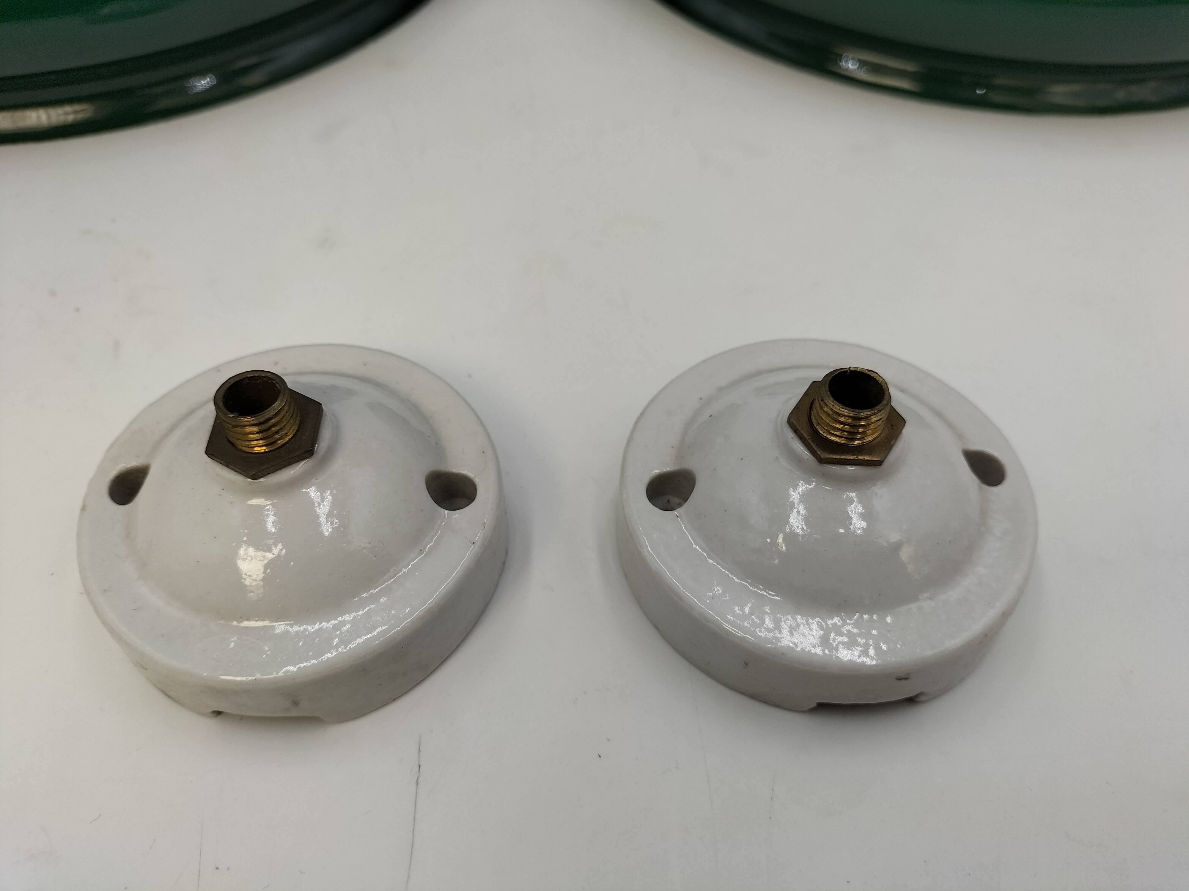 Green opaline pendant lights