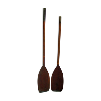 Paire de pagaies vintage 1970