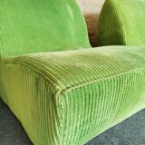 Green armchairs