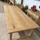 large solid oak farmhouse table