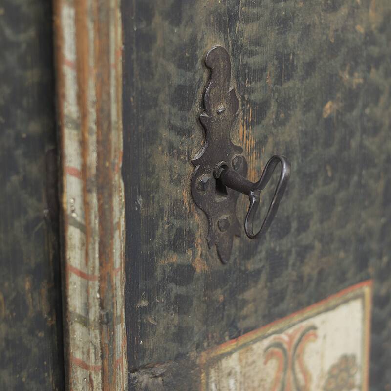 Painted Folk Art Bridal Cupboard 1794