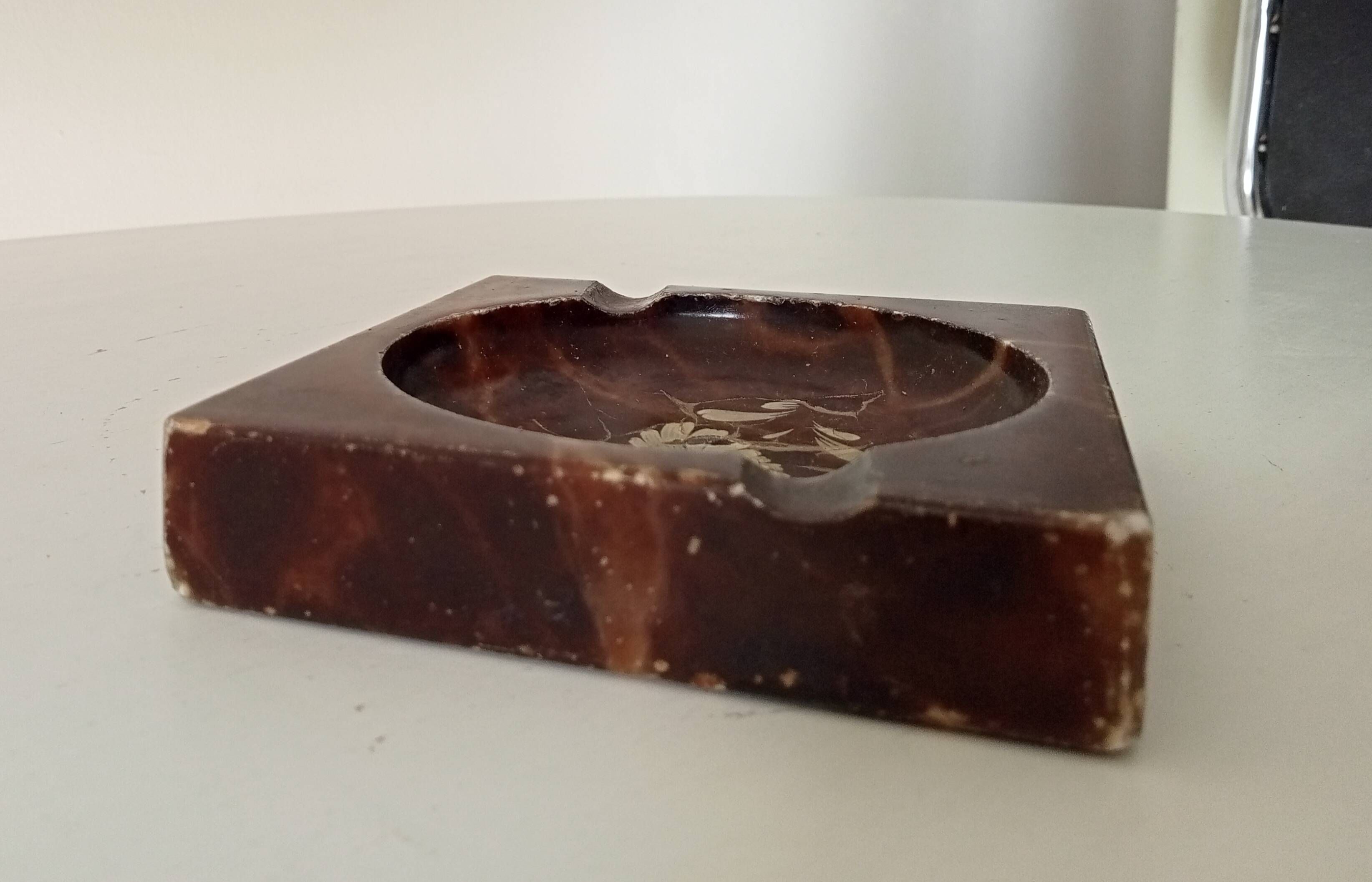 Vintage marble ashtray from the 60s/70s