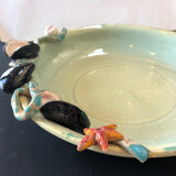 Paris ceramic dish with slip decoration, by Suzy Coste