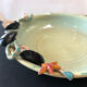 Paris ceramic dish with slip decoration, by Suzy Coste
