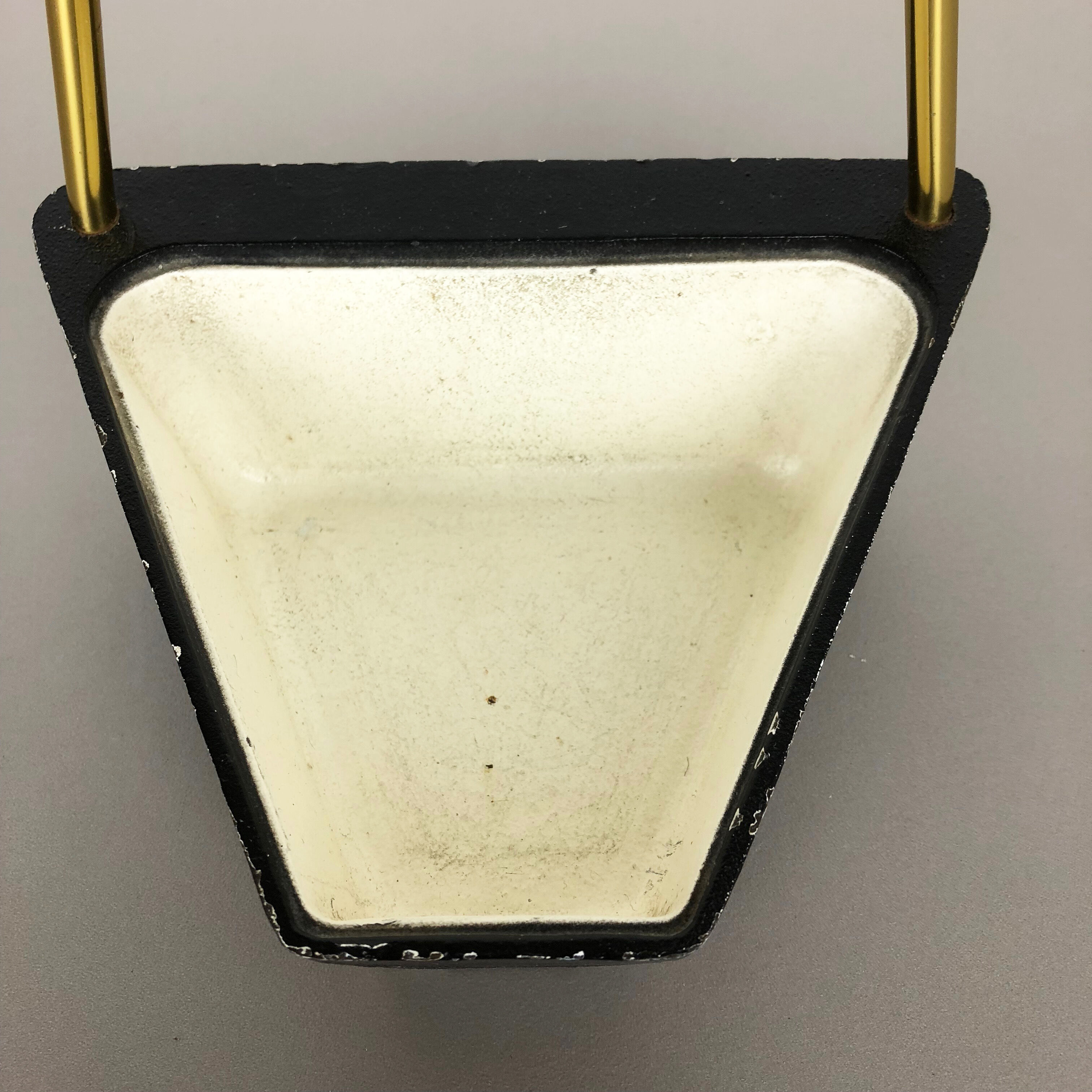 Porte-parapluie en métal laiton moderniste Bauhaus Allemagne années 1950