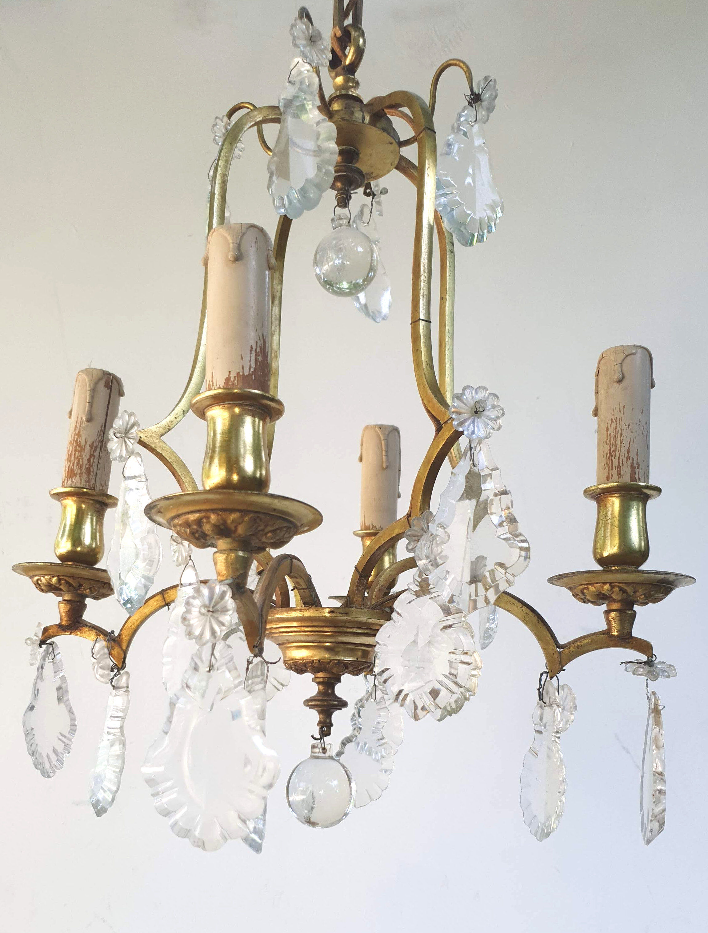 Chandelier cage with Pampilles louis XV style
