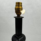 Black wrought iron lamp base, in the style of Jean-Pierre Ryckaert, circa 1950-1960