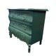 Armoire/commode/dressing baroque vintage vert émeraude