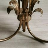 Golden metal palm lamp