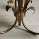 Golden metal palm lamp