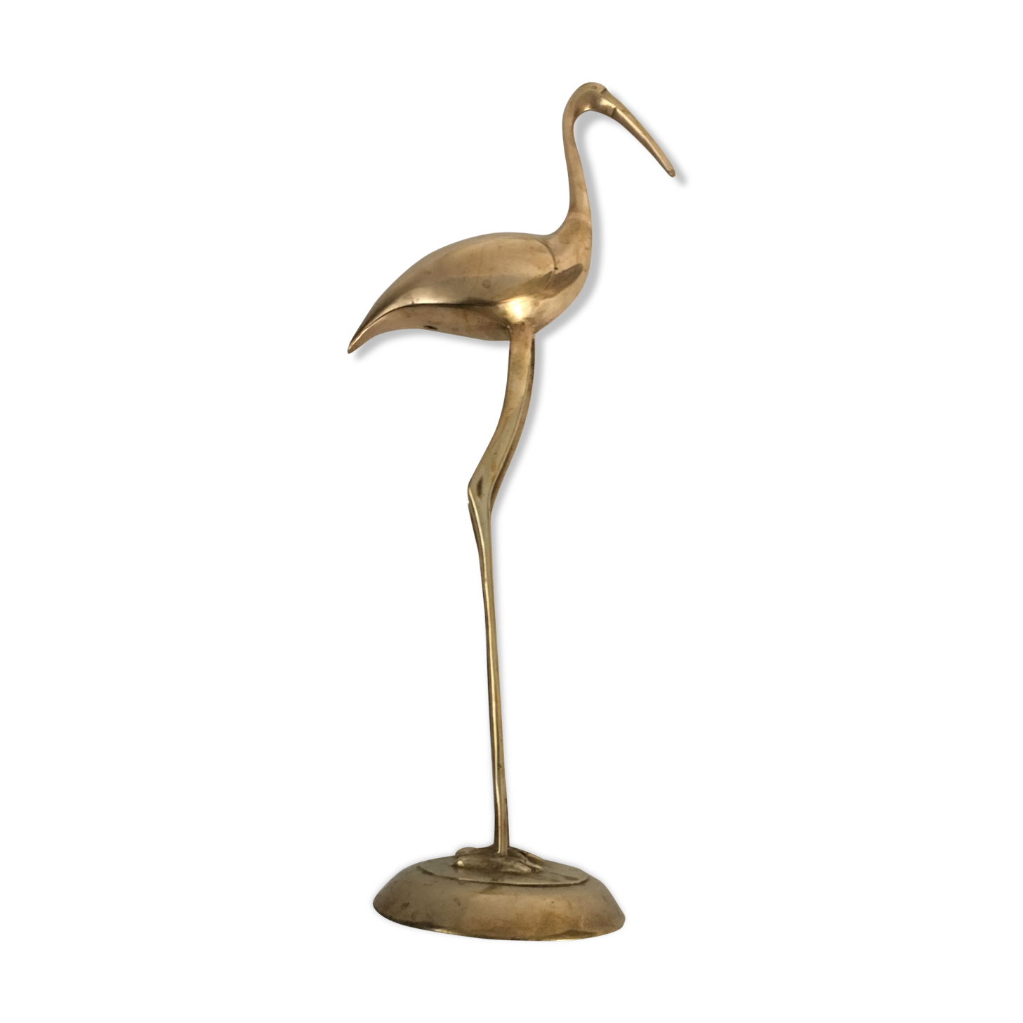 Great blue heron brass dore 46 cm