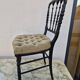 Napoleon III chair in blackened wood, 19th century