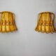 Pair of rattan wall lights, France, 1960