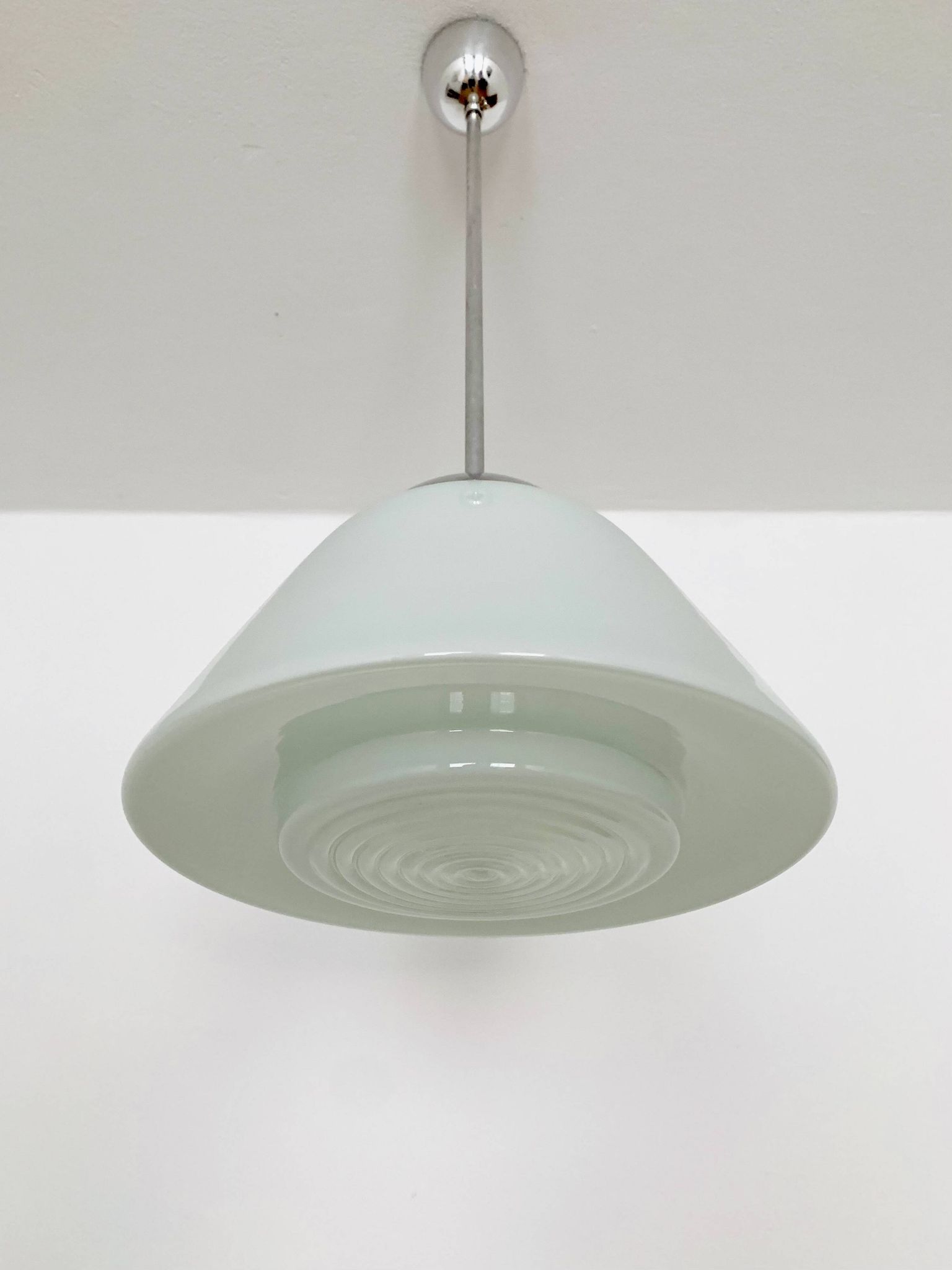 Opaline Glass Pendant Lamp by Wilhelm Wagenfeld for Peill and Putzler