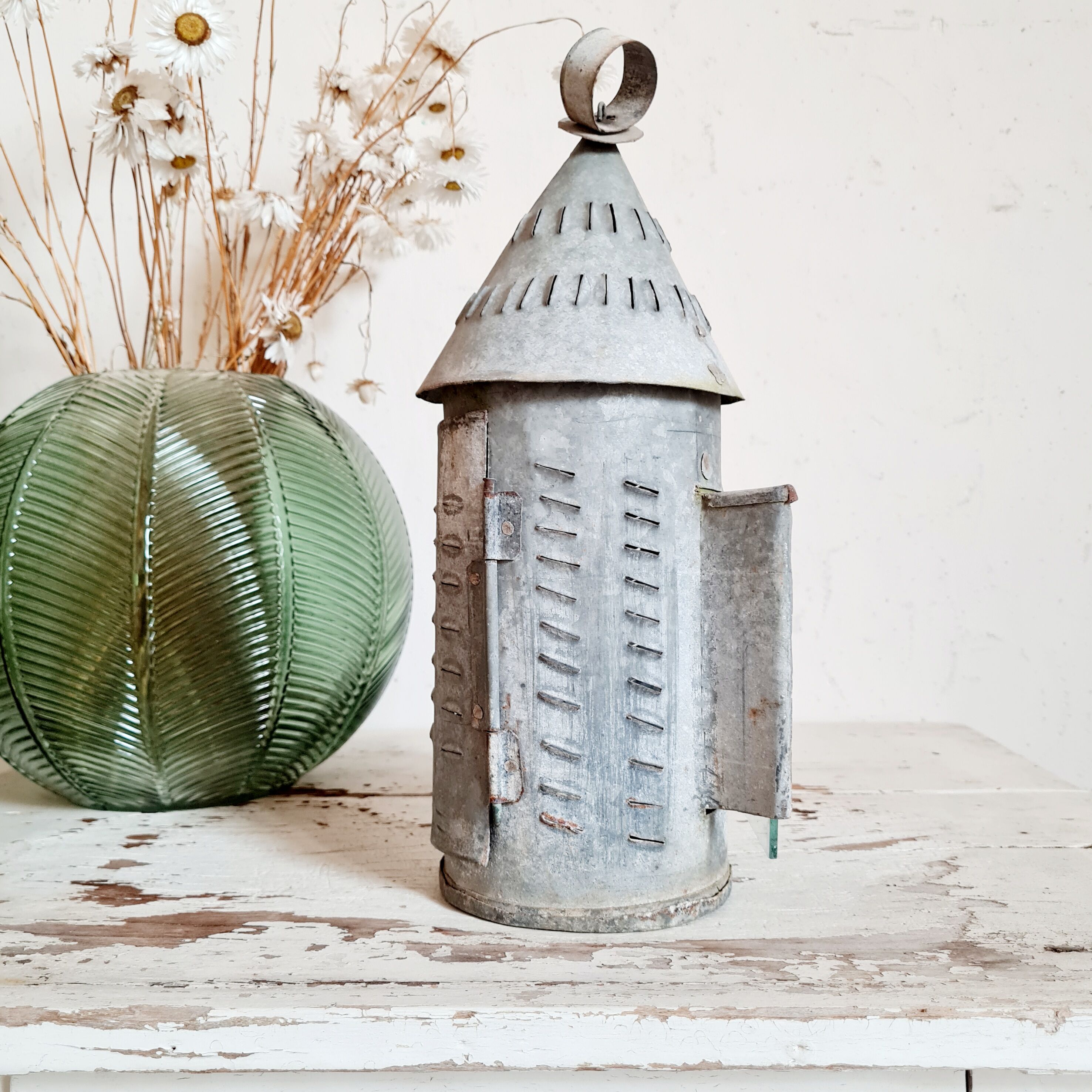 Vintage metal lantern