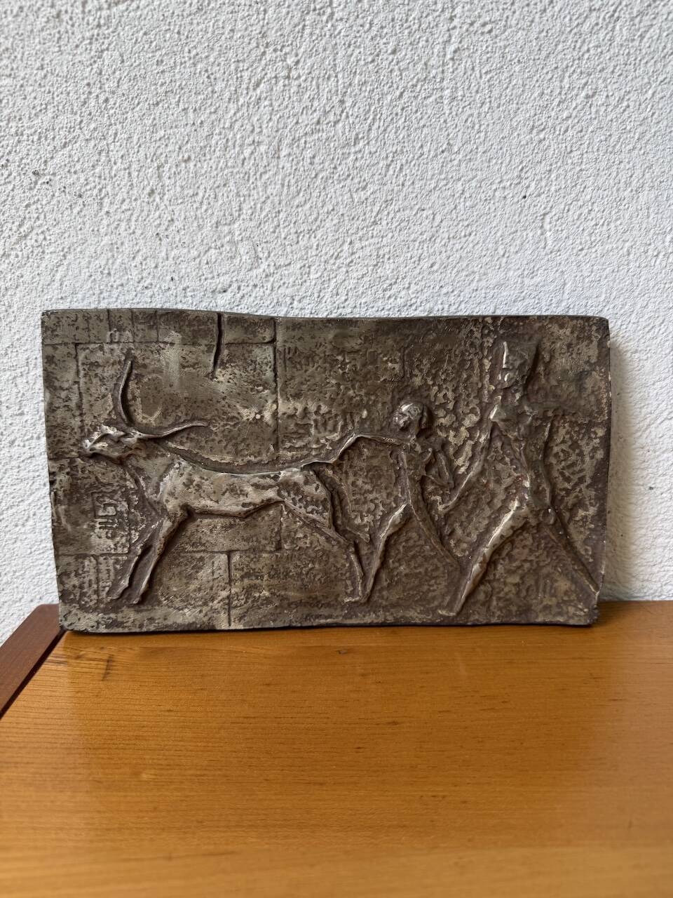 Bronze bas-relief mid-20th century