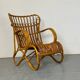 Vintage Rattan and Bamboo Easy Chair from Rohé, 1950s
