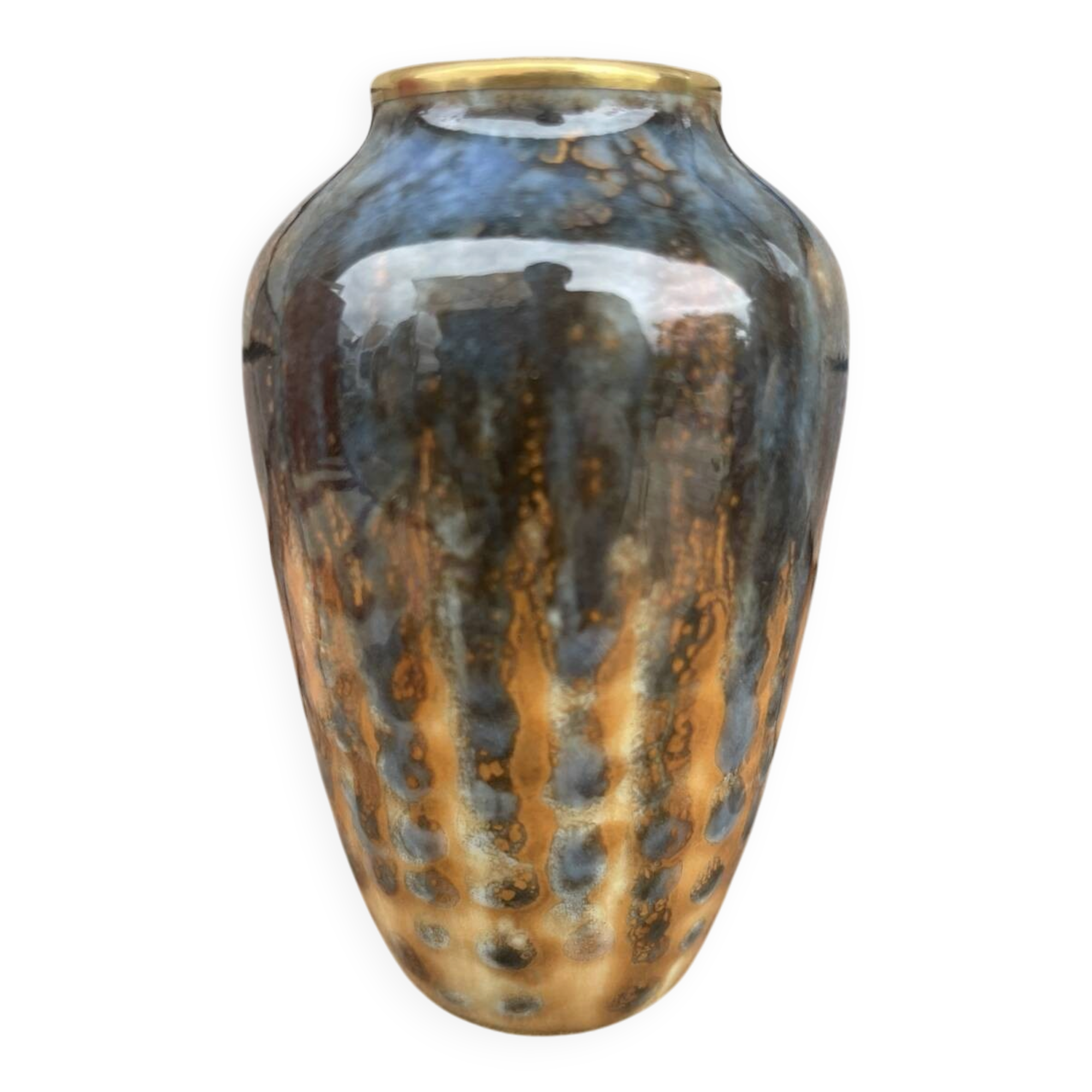 Small limoges porcelain vase c tharaud display object decoration