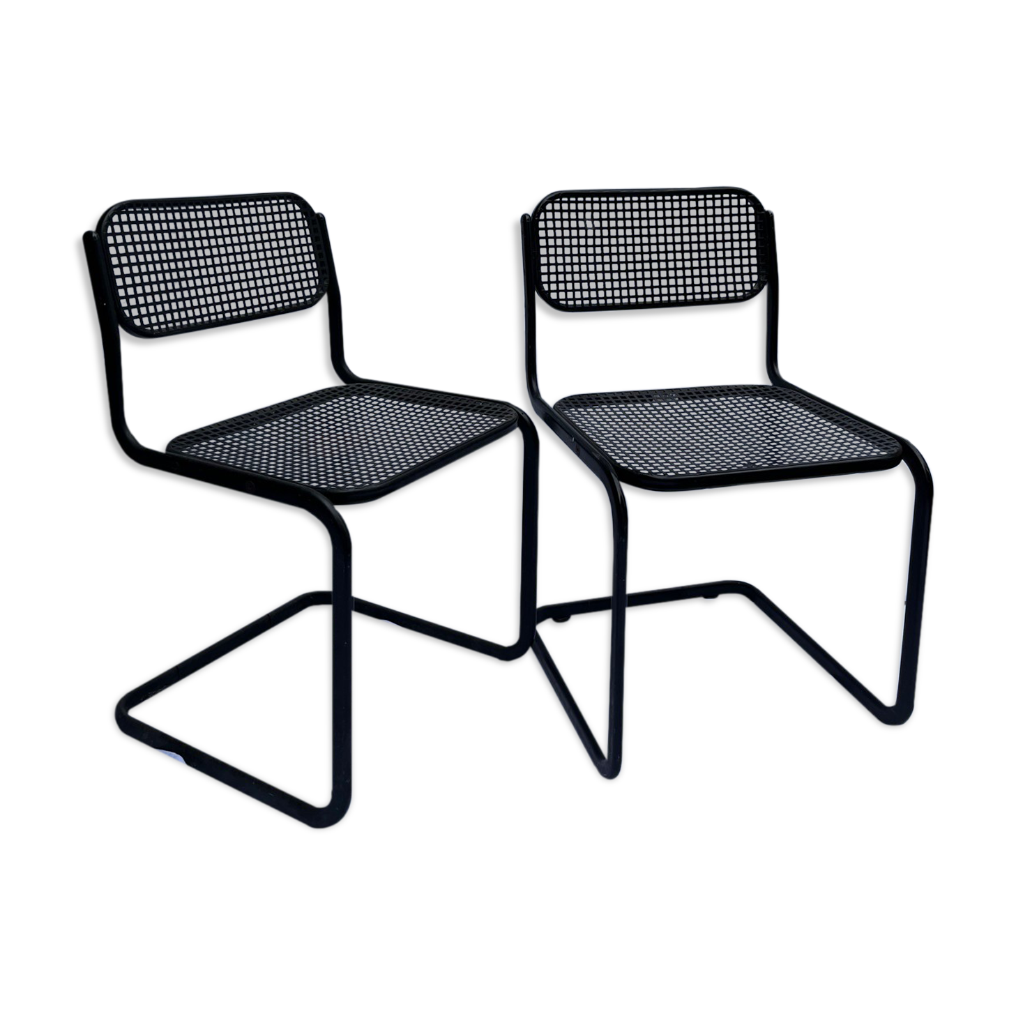 2 metal chairs