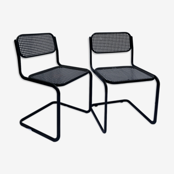 2 metal chairs