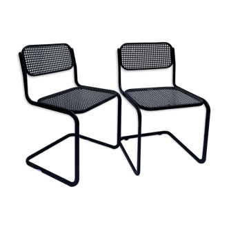 2 chaises métal