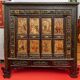 Antique Chinese wardrobe with 4 doors and 3 drawers.