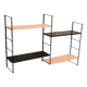 Shelves 1960 to 70 metal 4 shelves cream and black 3 uprights
