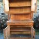 Vintage Parisian buffet with 2 bodies in white poplar wood