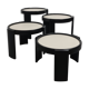 Tables gigognes noires par Gianfranco Frattini pour Cassina