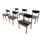 Mid-Century Modern Set of 6 Scandinavian Chairs, 1960s