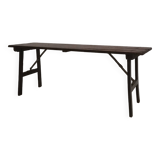 Antique folding solid wood table