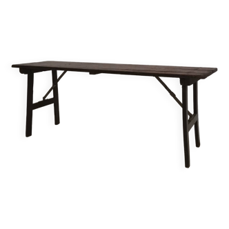 Table ancienne pliante bois massif