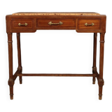 Italian inlaid table with marble top from 20th century