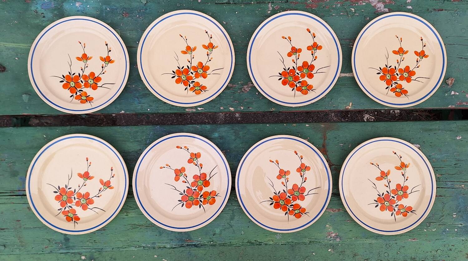 Assiettes à dessert art déco