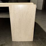 Travertine coffee table