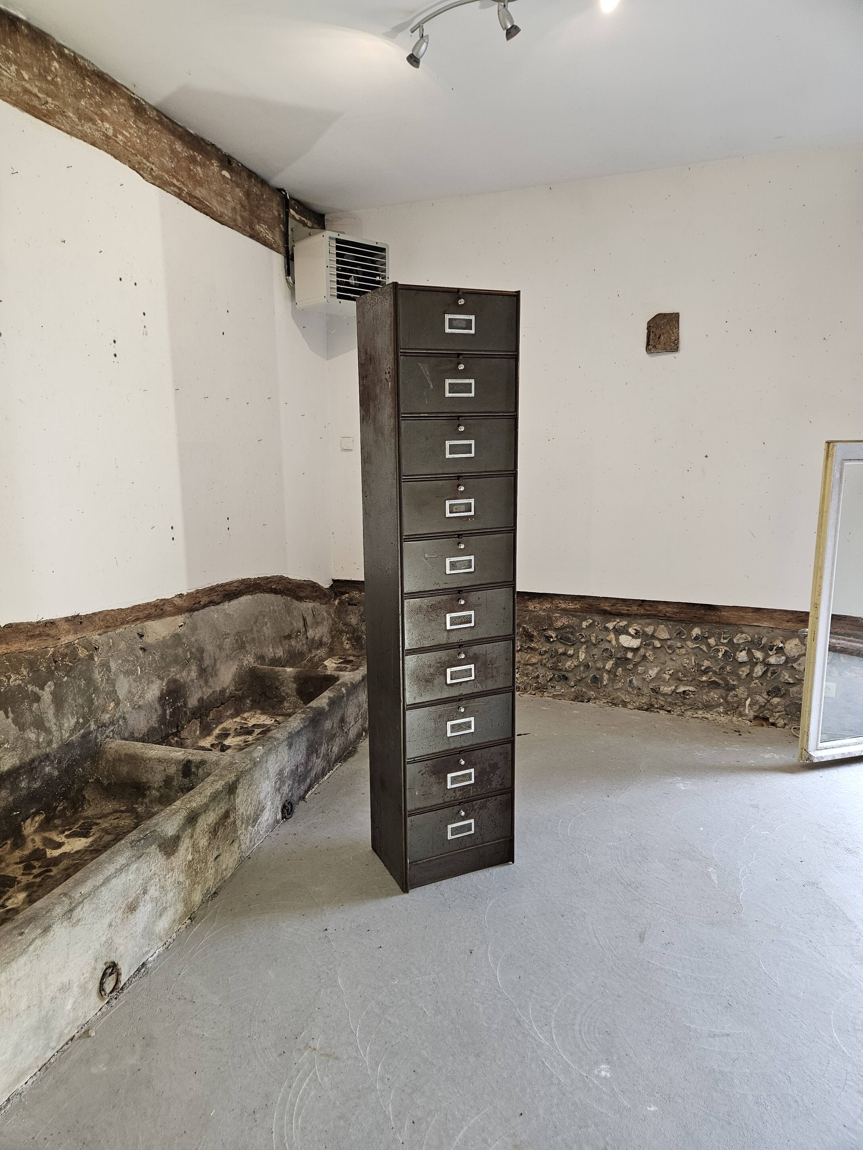 Column furniture with flaps Ronéo 1950 1960