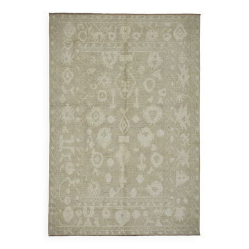 Turkish Handcrafted Loom Oushak Rug 203 cm x 297 cm