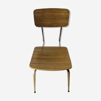 Vintage brown formica chair