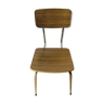 Chaise en formica marron vintage