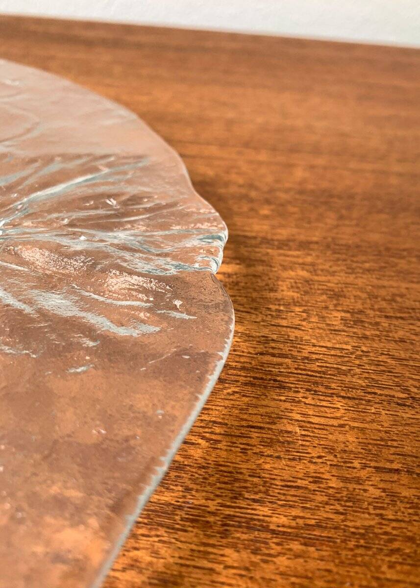 Vintage Swedish cake plate from Kosta Boda, 1970s.