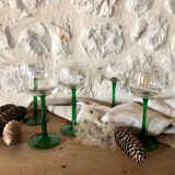Antique white wine glasses