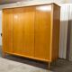 Scandinavian wardrobe 1960 honey color 4 doors L 205 cm