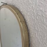 Miroir vintage 1960 rétroviseur asymétrique forme libre - 40 x 26 cm