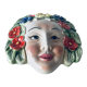 Ceramic wall face signed Il Falco