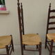 6 chairs straw and wood farmhouse old monastery