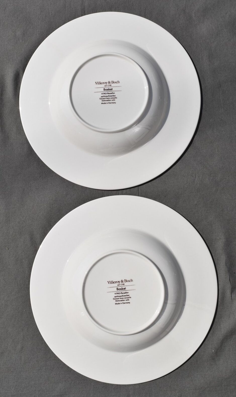 6 hollow plates Villeroy & Boch basket model